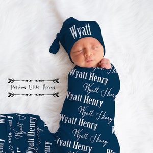 Personalized Baby Swaddle Blanket, Personalized Swaddle Set, Personalized Minky Blanket