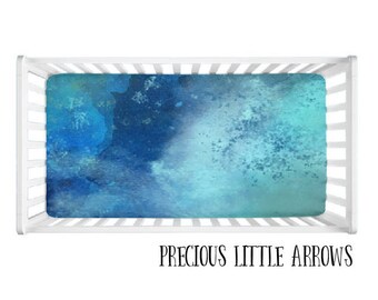 dark teal crib sheet