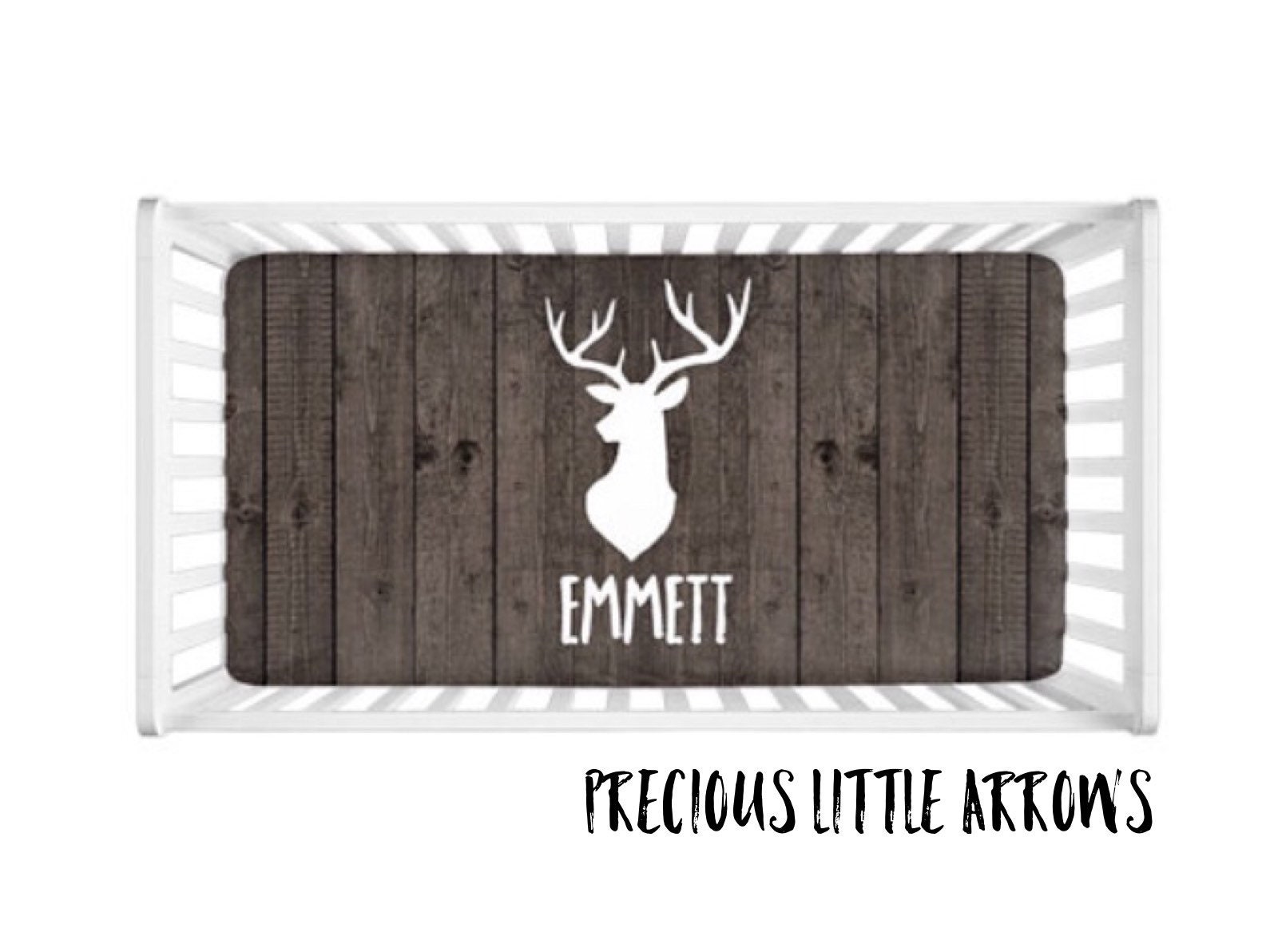 Deer Crib Sheet/ Boys Custom Crib Sheet / Deer Nursery/ Custom Etsy