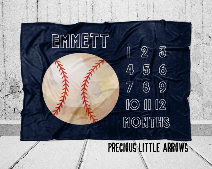 Baseball Milestone Blanket Sports Milestone Blanket Baseball Glove Monthly Photo Blanket Baseball Baby Bedding Baby Boy Baseball Gift Etsy Canada