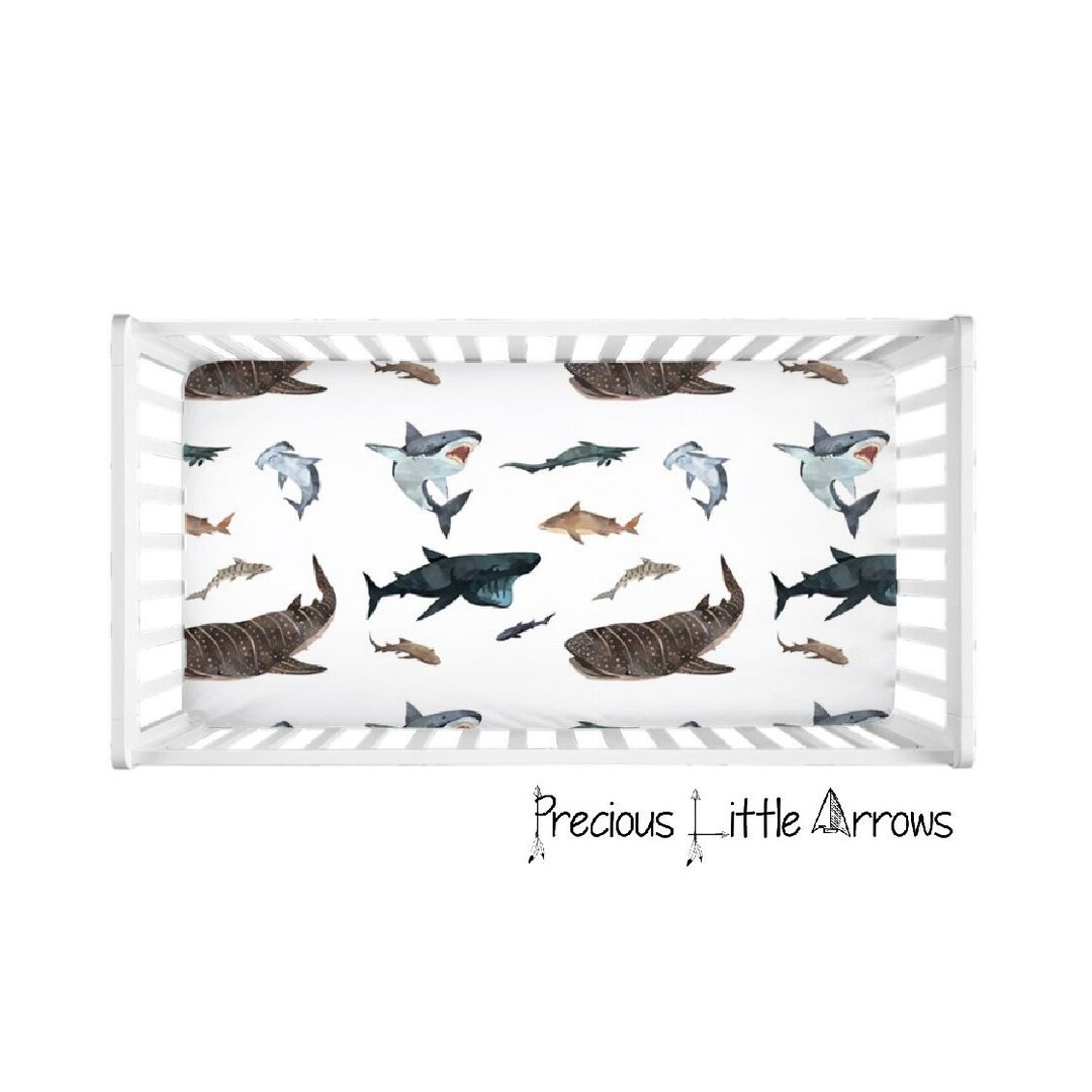 Baby shark crib bedding 2025