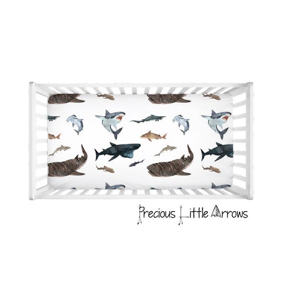 baby shark crib bedding