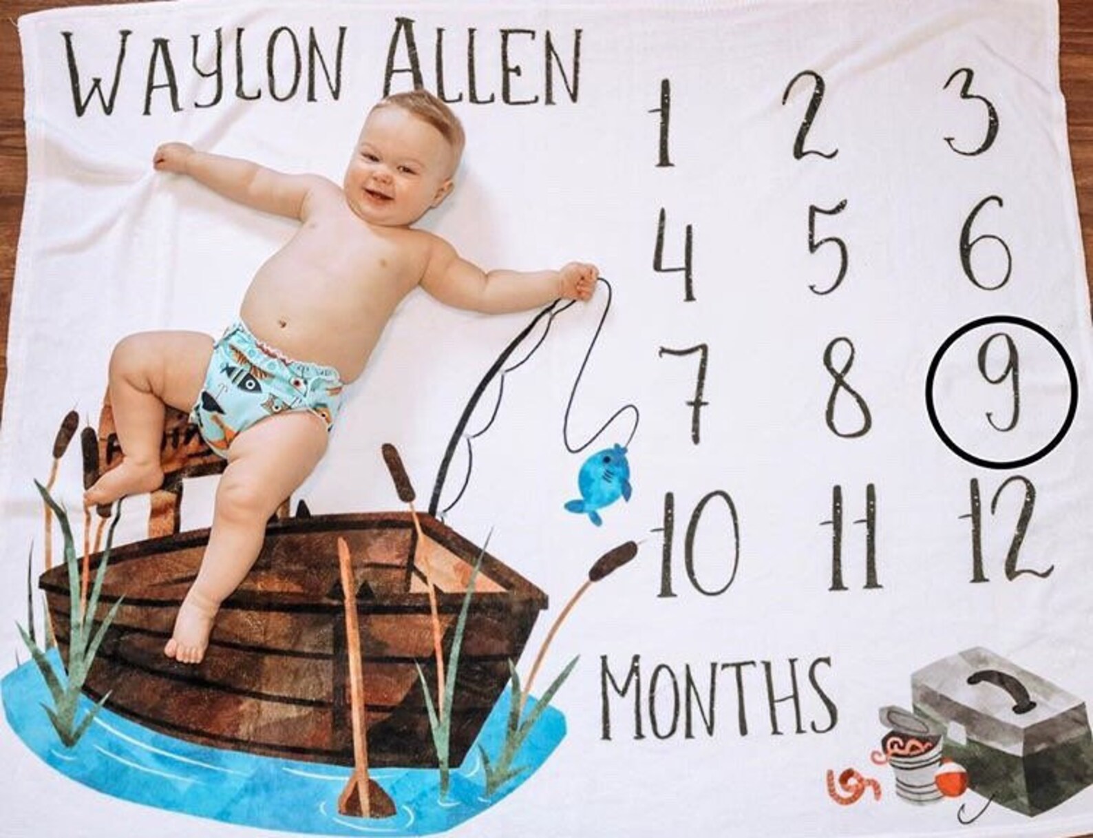 Fishing Crib Sheet / Custom Fishing Bedding / Fishing Nursery/ Etsy