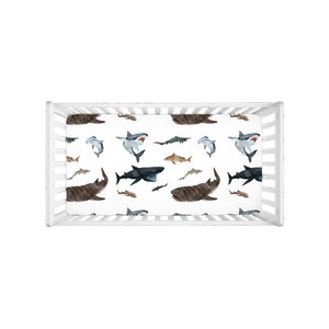 baby shark crib bedding