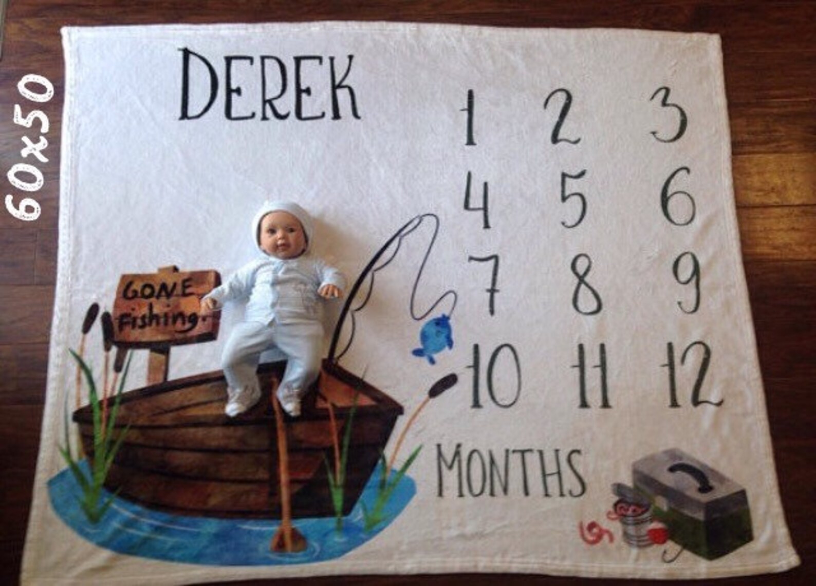 Fishing Crib Sheet / Custom Fishing Bedding / Fishing Nursery/ Etsy