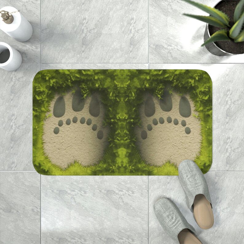 My Neighbor Totoro Rug Memory Foam Bath Mat Studio Ghibli - Etsy
