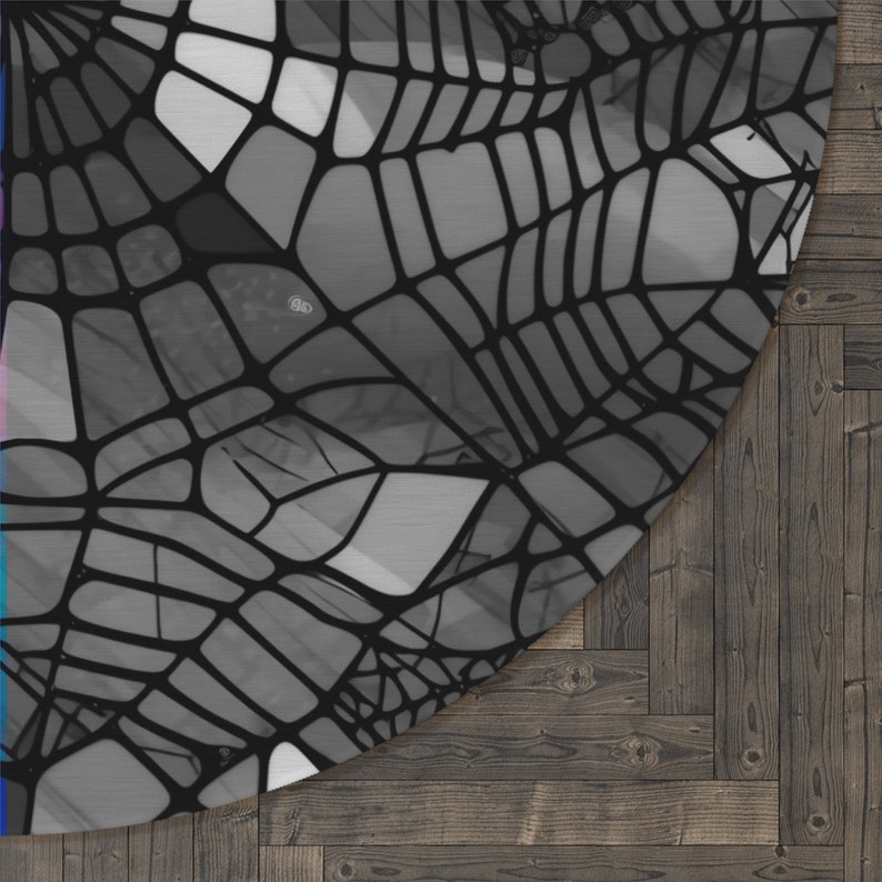 Nevermore Aademy Ophelia Hall Stained Glass Area Rug 60 D Wednesday