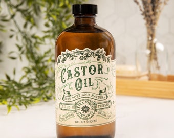 Organic COLD PRESSED, Hexane Free Castor Oil