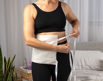 Castor oil wrap LARGE for Liver/Pelvic/Stomach area - Organic & Handmade in USA