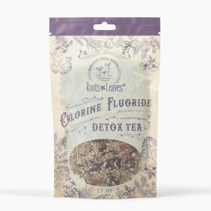 Chlorine & Flouride Detox Tea- Pineal Gland and Whole Body Detox, 100% Organic, Large- 75 servings