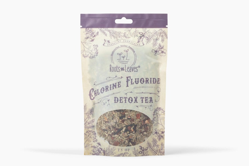 Chlorine & Flouride Detox Tea- Pineal Gland and Whole Body Detox, 100% Organic, Large- 75 servings image 1