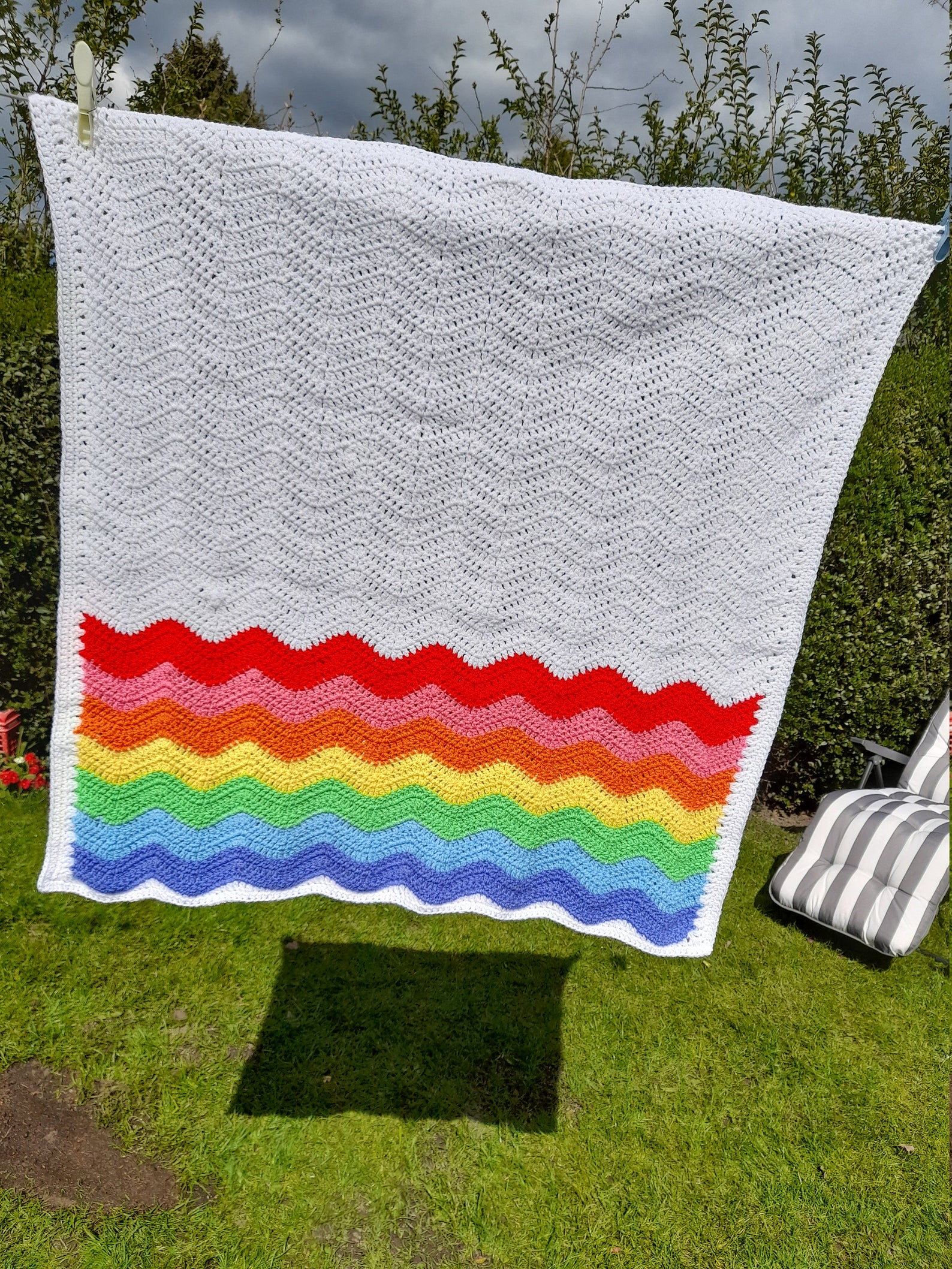 Rainbow Baby Blanket Etsy