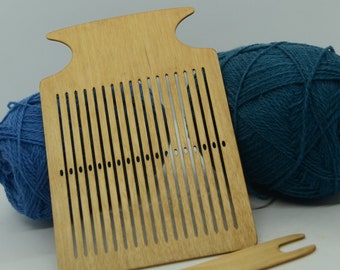 Rigid Heddle weaving loom with Shuttle/ Red Heddle/ Weaving board/ Rigid weaving/ Inkle weaving/ Tape loom/ Backstrap loom/ Handweaving loom