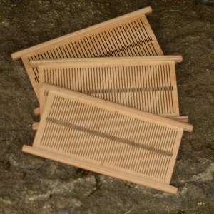 Rigid Heddle for Table Loom – Solid Ash Reinforced | 8, 10, 12 DPI or Full Set | Smooth, Durable, Handmade