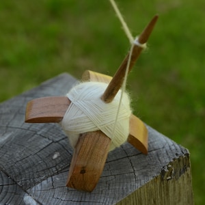 Handcrafted Turkish Spindle | Mango Wood Drop Spindle for Spinning Wool | Wooden Hand Spindle Tool
