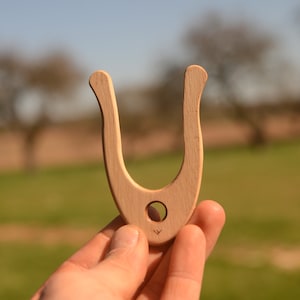 Lucet, Knitting fork, Weaving fork, Cord making, Wooden lucet fork, Small lucet, Viking weaving, Cord braiding, Braiding tool