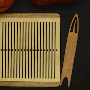 Rigid heddle board with Netting shuttle/ Saami shuttle/ Backstrap weaving/ Inkle weaving/ Handweaving loom/ Viking craft/ Band weaving