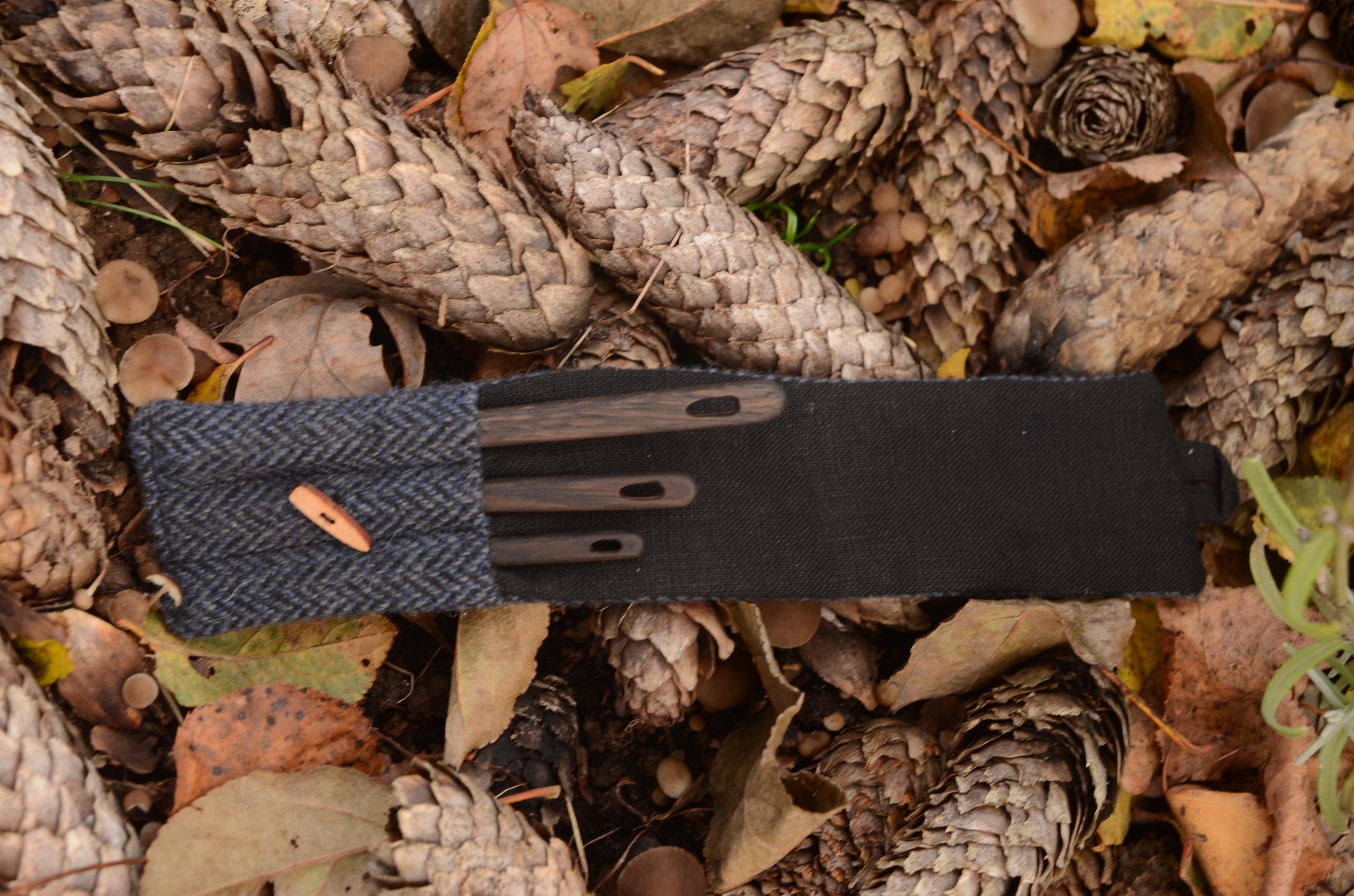 Unique Needles Wooden Black Oak Needles, Knitting Needles, With Case, Set of 3 ...