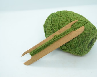 Webschiffchen / Abgeschrägte Kante / Tablet Card Inkle Loom Belt Strap Webschiffchen / Messerkanten Schiffchen / 17 cm Länge / Massives Holz Schiffchen