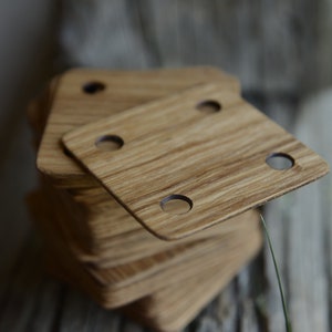 Tavolette per tessitura, 1,5 mm, Tavolette di quercia, Schede per tessitura di tavolette, Tavolette di legno duro di quercia, Schede per tessitura di carte, Tessitura medievale, Artigianato vichingo
