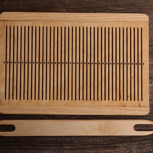 Rigid Heddle, 39 holes, ASH wood trimming, Weaving board, Weaving plate, Backstrap weaving, Inkle weaving,Backstrap loom, Viking craft