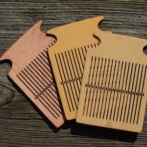 リジッドヘドル織機、ハンドル、織機シャトル付き、リジッド織、織機ボード、インクル織、テープ織機、手織り織機