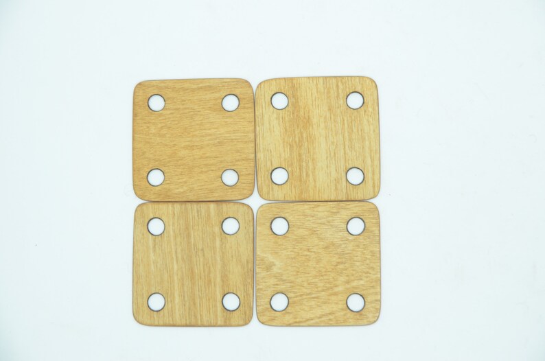 Baltic art Size 5x5cm Medieval art Very thin weaving tablets Card weaving tablets Reenactment Tablet weaving 0,8 mm thickness
