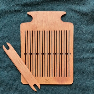 シャトル付きリジッドヘドル織機/レッドヘドル/織り板/リジッド織り/インクル織り/テープ織機/バックストラップ織機/手織り織機