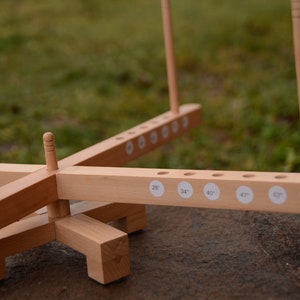 Devanadora de hilo, Devanadora Amish, Devanadora de madera para tejer, hilar, De mesa estilo Amish, Compacta y portátil, Vytu Vatu, Tejido étnico