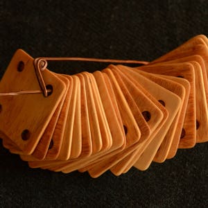 Tavolette per tessitura, Schede per tessitura di tavolette da 1,5 mm, Tessitura di tavolette di legno, Schede per tessitura di carte, Tessitura medievale, Artigianato vichingo, Etno, Baltico
