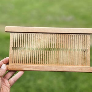 Rigid Heddle for Table Loom – Solid Ash Reinforced | 8 DPI | Smooth, Durable, Handmade