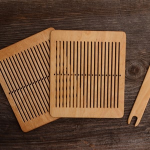 Rigid heddle with shuttle, 20 holes, Bandweaving, Backstrap loom, Rigid heddle shuttle, Viking reenactment, Inkle weaving, Ethno weaving