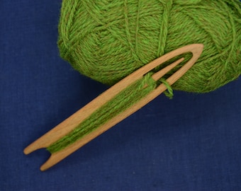 Netzschiffchen / Webschiffchen / 17 cm Länge / Brettchengewebe/ Inklegewebe/ Buchenholz / Saami Webschiffchen/ Hängemattenherstellung/ Starre Heddle