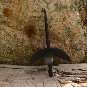 Handcrafted Turkish Spindle | Black Wood Drop Spindle for Spinning Wool | Wooden Hand Spindle Tool