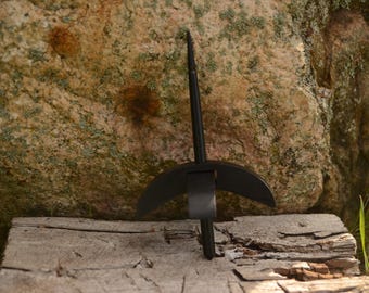 Handcrafted Turkish Spindle | Black Wood Drop Spindle for Spinning Wool | Wooden Hand Spindle Tool