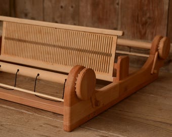 Rigid Heddle Loom 50 cm | Beech Hardwood Weaving Loom | 35 cm Weaving Width, Double Heddle Capable