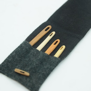 Nalbinding needle, Apple wood needle, Wooden Needle, Tapestry needle, –  Vytu Vatu