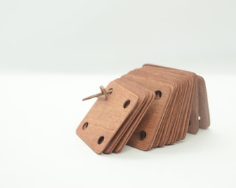 Tabletas de tejido súper delgadas / Tableta tarjetas de tejido / tejido de tarjeta / 1 mm de espesor / 5x5cm / Conjunto de 10 - 100 / Tabletas de madera / Arte vikingo