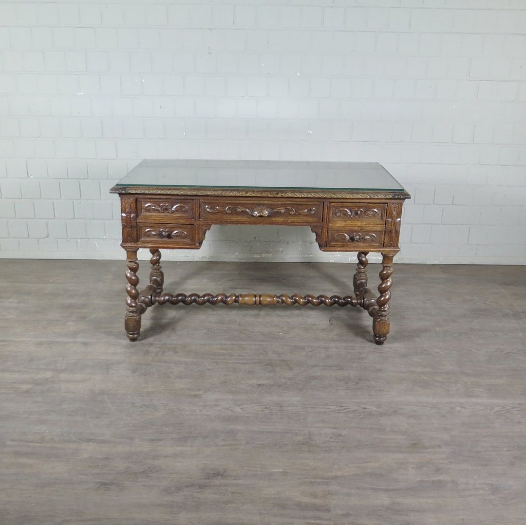 Beech Wood Desk French Interior Design French Baroque Antique Etsy