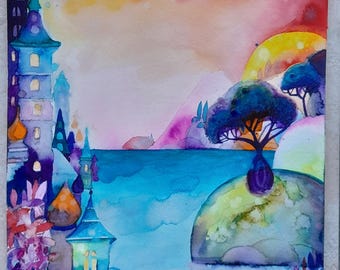 Carte Ville sur la mer