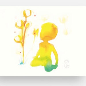 Carte postale enfant coton + enveloppe