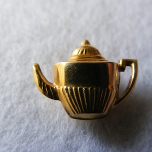 Vintage 9ct gold Puffed Teapot charm pendant charms 9k 375