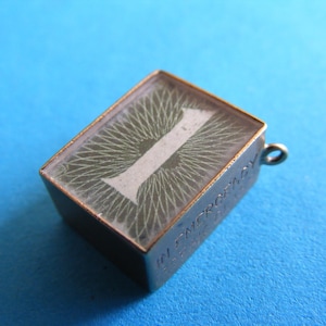 Vintage 9ct gold GBP British 1 Pound Note charm pendant charms 9k 375
