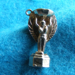 G) Vintage Sterling Silver Charm - World Cup Jules Rimet Trophy