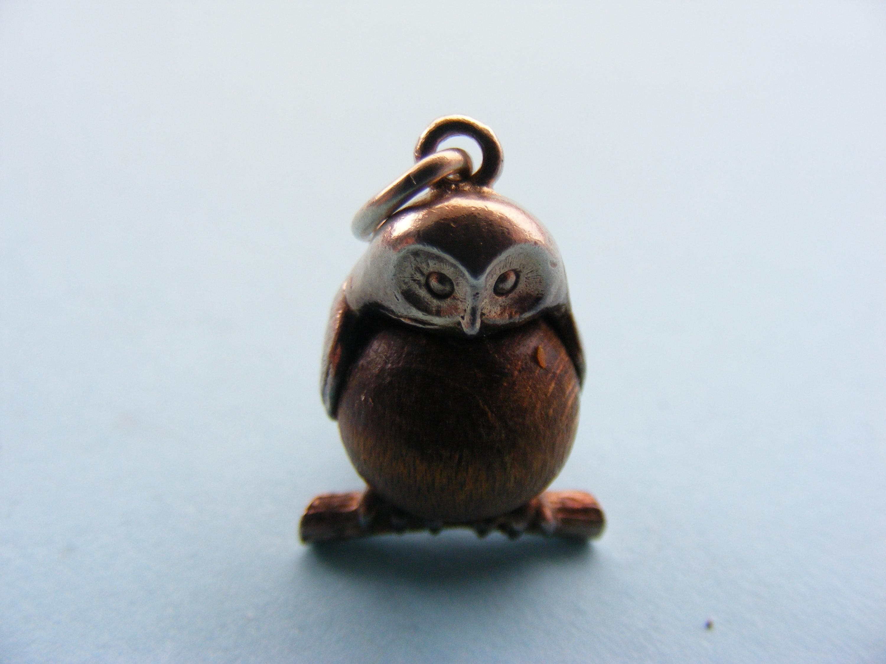 Nuvo Vintage Sterling Silver Charm Charms Touchwood Owl Touch Wood (J)