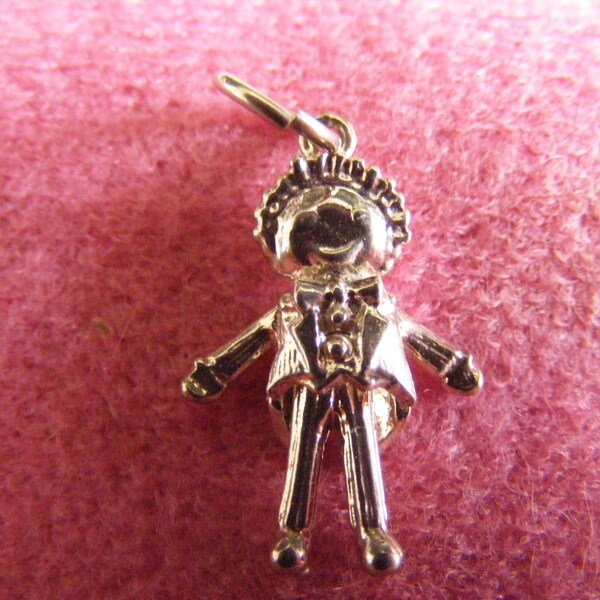 J) Vintage Sterling Silver Charm Childs Toy with moving legs