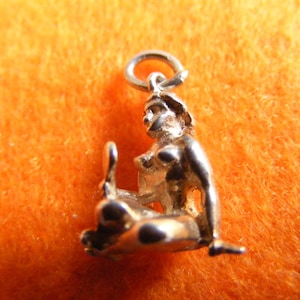 E) Vintage Sterling Silver Charm Zodiac Virgo Virgin