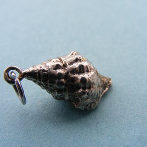 Vintage Sterling Silver charm:  Whelk Shell (M)