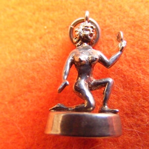 F) Vintage Sterling Silver charm Zodiac Virgo Virgin