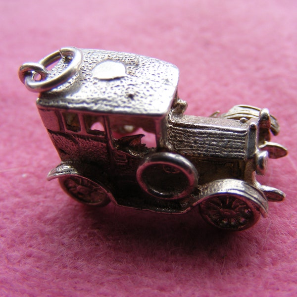 SALE G) Vintage Sterling Silver Charm CHIM Large Old gangster car